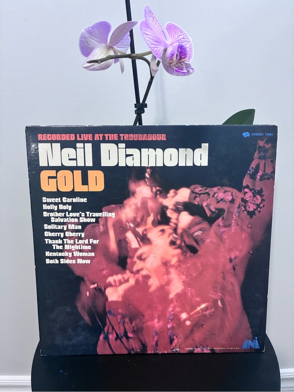 Neil Diamond GOLD Vinyl Record Album - Black & Gold Cover